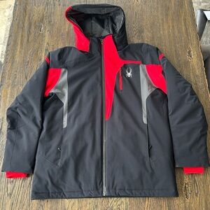 Men’s XL Spyder Cannon Jacket black and red
